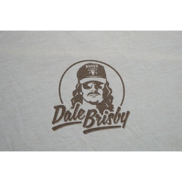 Radiator Ranch Winnebago TX Dale Brisby Rodeo T Shirt Tan Graphic Tee - Picture 3 of 3